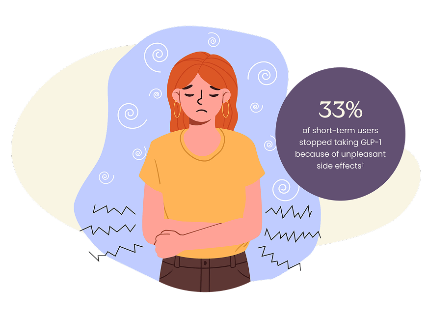 Woman with arms crossed, appearing
uncomfortable